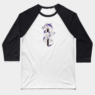 Sword blue dragon Baseball T-Shirt